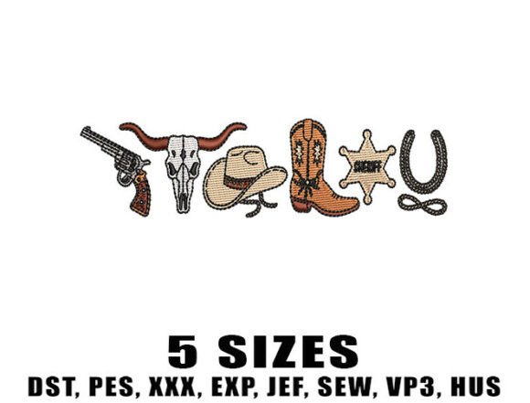 Arizona Desert Embroidery Design
