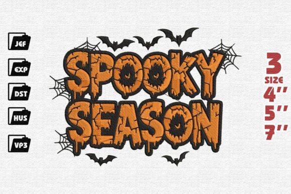 Creepy Spooky Season Monster Font Halloween Embroidery Design Review