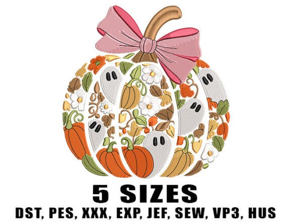 Cute Girly Pumpkin Embroidery Design Review for Seasonal Use
