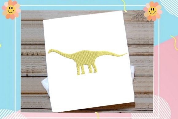 Dinosaur Brachiosaurus 4: A Versatile Embroidery Design for Boutique Projects
