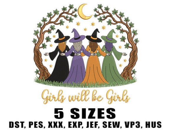 Forest Magic Witch Embroidery Design Review for Seasonal Use