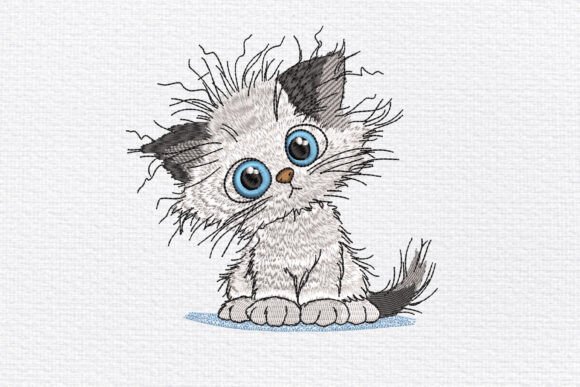 Messy Kitten Embroidery Design Review for Business Use