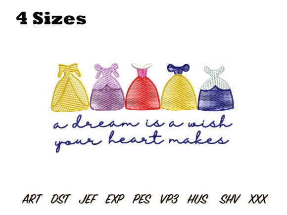 Princess Dress Embroidery Design Review for Apparel Projects