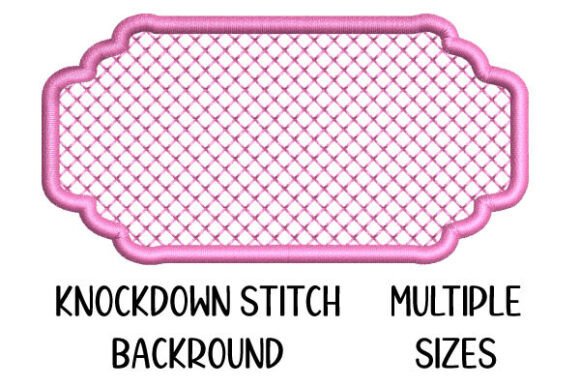 Towel Embroidery Knockdown Stitch